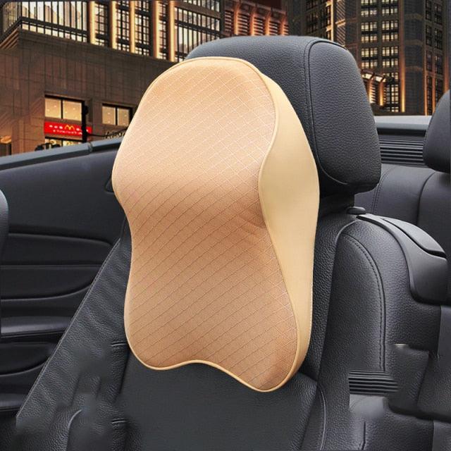 Car Neck Pillow Adjustable Head Restraint 3D Memory Foam  Car Neck Support Pillow Neck Pain Relief Auto Headrest Travel Pillow Neck Support Holder Seat Pillow Adjustable Car Neck Pillow Premium Interior Accessories Headrest Support for Driver Stevvex