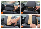 Car Neck Pillow Adjustable Head Restraint 3D Memory Foam  Car Neck Support Pillow Neck Pain Relief Auto Headrest Travel Pillow Neck Support Holder Seat Pillow Adjustable Car Neck Pillow Premium Interior Accessories Headrest Support for Driver Stevvex