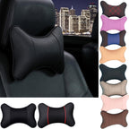 Car Neck Pillows Headrest Relief Filled Fiber Universal Car Pillow Both Side Pu Leather 1pcs Pack Headrest For Car Neck Pillows Both Side Pu Leather Headrest Head Pain Relief Filled Fiber Universal Car Pillow Neck Pillow Softness Car Headrest Pillow