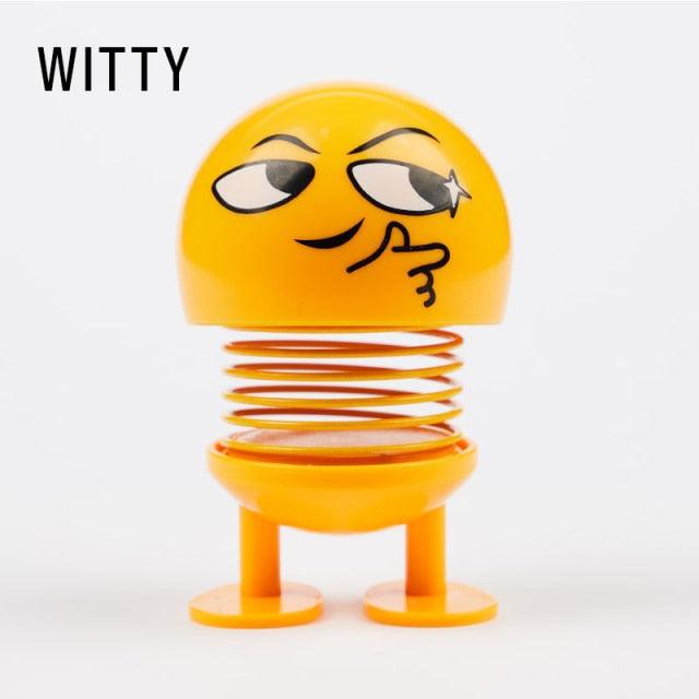 Car Ornaments Bobblehead Nod Dolls Cute Cartoon Funny Wobble Head Robot Lovely Car Dashboard Decoration Auto Facial Expression Shaking Head Toys Car Ornaments Bobblehead Nod Dolls Cute Cartoon Funny Wobble Head Robot Lovely Car Dashboard Decor Stevvex