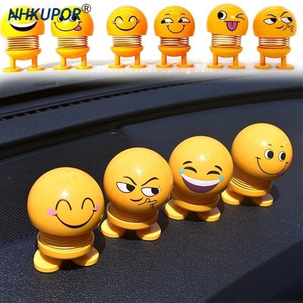 Car Ornaments Bobblehead Nod Dolls Cute Cartoon Funny Wobble Head Robot Lovely Car Dashboard Decoration Auto Facial Expression Shaking Head Toys Car Ornaments Bobblehead Nod Dolls Cute Cartoon Funny Wobble Head Robot Lovely Car Dashboard Decor Stevvex