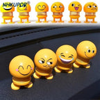 Car Ornaments Bobblehead Nod Dolls Cute Cartoon Funny Wobble Head Robot Lovely Car Dashboard Decoration Auto Facial Expression Shaking Head Toys Car Ornaments Bobblehead Nod Dolls Cute Cartoon Funny Wobble Head Robot Lovely Car Dashboard Decor Stevvex