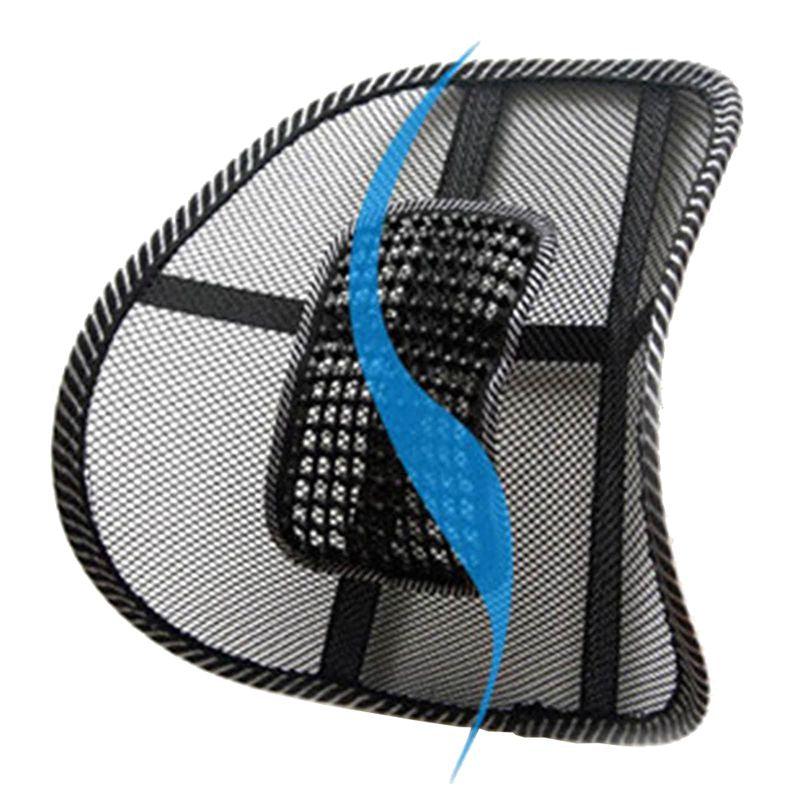 Car Seat Chair Back Cushion Mesh Lumbar Back Brace Car Seat Chair Cushion Massage Back Cushion Pad Support Home Office Lumbar Support Car Mesh Back Support with Massage Beads Ergonomic Designed For Comfort Lower Back Pain Relief Stevvex