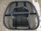 Car Seat Chair Back Cushion Mesh Lumbar Back Brace Car Seat Chair Cushion Massage Back Cushion Pad Support Home Office Lumbar Support Car Mesh Back Support with Massage Beads Ergonomic Designed For Comfort Lower Back Pain Relief Stevvex
