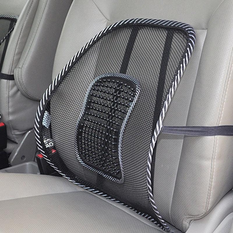 Car Seat Chair Back Cushion Mesh Lumbar Back Brace Car Seat Chair Cushion Massage Back Cushion Pad Support Home Office Lumbar Support Car Mesh Back Support with Massage Beads Ergonomic Designed For Comfort Lower Back Pain Relief Stevvex