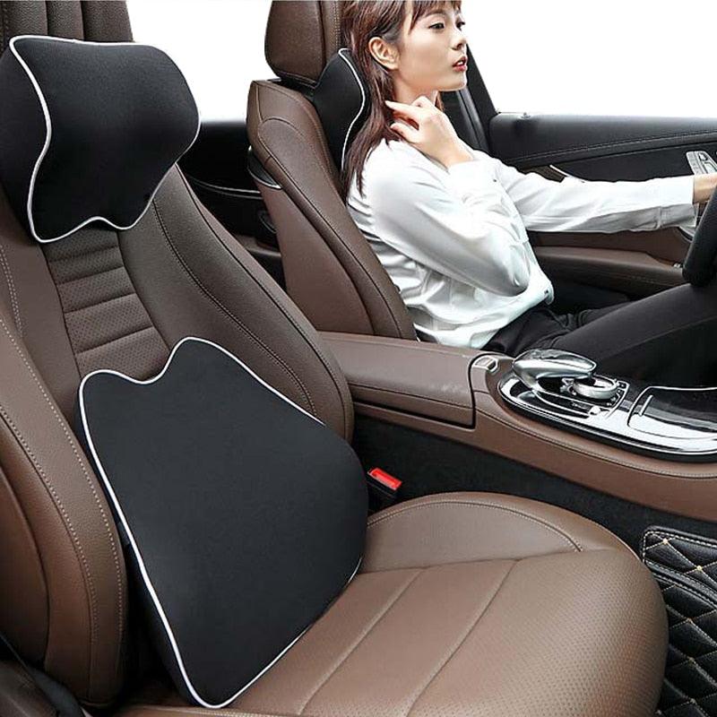 Car Seat Headrest Pillow Auto Memory Foam Car Neck Pillow Seat Head Support Lumbar Support For Office Chair Cushion Car Neck Headrest Pillow Car Accessories Cushion Auto Seat Head Support Neck Protector Automobiles Seat Neck Rest Car Neck For Car Auto Stevvex