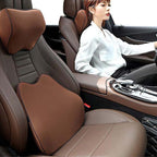 Car Seat Headrest Pillow Auto Memory Foam Car Neck Pillow Seat Head Support Lumbar Support For Office Chair Cushion Car Neck Headrest Pillow Car Accessories Cushion Auto Seat Head Support Neck Protector Automobiles Seat Neck Rest Car Neck For Car Auto Stevvex