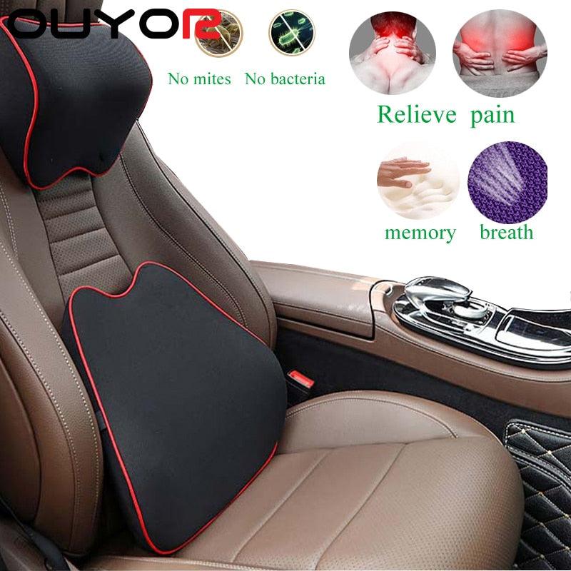 Car Seat Headrest Pillow Auto Memory Foam Car Neck Pillow Seat Head Support Lumbar Support For Office Chair Cushion Car Neck Headrest Pillow Car Accessories Cushion Auto Seat Head Support Neck Protector Automobiles Seat Neck Rest Car Neck For Car Auto Stevvex