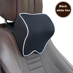 Car Seat Headrest Pillow Auto Memory Foam Car Neck Pillow Seat Head Support Lumbar Support For Office Chair Cushion Car Neck Headrest Pillow Car Accessories Cushion Auto Seat Head Support Neck Protector Automobiles Seat Neck Rest Car Neck For Car Auto Stevvex