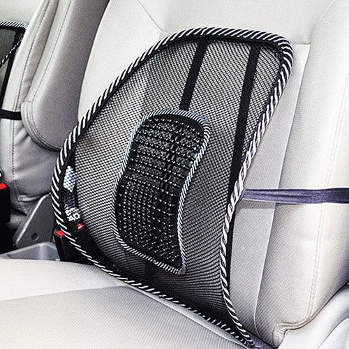 Car Seat Office Chair Massage Back Lumbar Support Mesh Ventilate Cushion Pad Car compatible with Lumbar Support with Double Breathable Seat Office Chair Massage Back Lumbar Support Mesh Ventilate Cushion Pad Black Mesh Back Lumbar Cushion for Car Driver Stevvex
