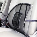 Car Seat Office Chair Massage Back Lumbar Support Mesh Ventilate Cushion Pad Car compatible with Lumbar Support with Double Breathable Seat Office Chair Massage Back Lumbar Support Mesh Ventilate Cushion Pad Black Mesh Back Lumbar Cushion for Car Driver Stevvex