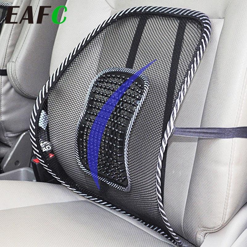 Car Seat Office Chair Massage Back Lumbar Support Mesh Ventilate Cushion Pad Car compatible with Lumbar Support with Double Breathable Seat Office Chair Massage Back Lumbar Support Mesh Ventilate Cushion Pad Black Mesh Back Lumbar Cushion for Car Driver Stevvex