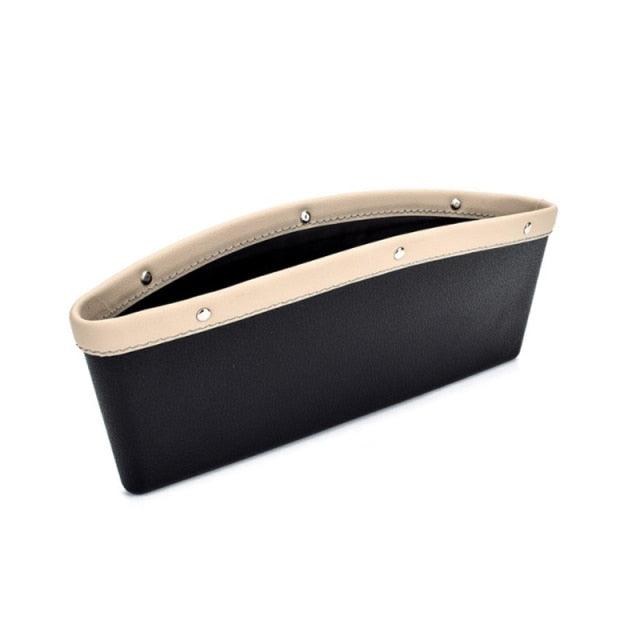Car Seats Gap Bag Case Storage Bag PU Car Organizer Artificial Leather Pocket Slot Storage Pocket Cup Holder Car Accessories Car Seat Gap Organizer Universal Fit Storage Pockets Adjust Helps Reduce Distracted Driving & Holds Phone Money Cards Keys Stevvex
