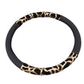 Car Steering Wheel Elastic Long Microfiber Plush Steering Wheel Cover Gearshift Handbrake Cover Protector Decoration Warm Super Thick Plush Collar Soft Car Steering Wheel Cover Decoration Warm Super Thick Plush Collar Soft Black Pink Women Man Stevvex