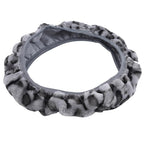 Car Steering Wheel Elastic Long Microfiber Plush Steering Wheel Cover Gearshift Handbrake Cover Protector Decoration Warm Super Thick Plush Collar Soft Car Steering Wheel Cover Decoration Warm Super Thick Plush Collar Soft Black Pink Women Man Stevvex