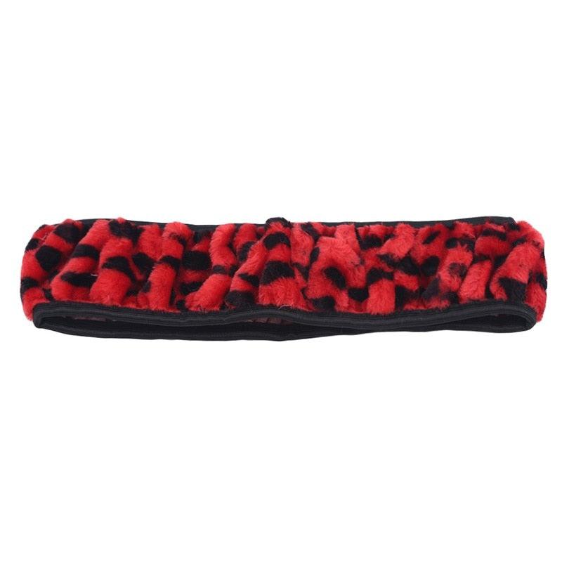 Car Steering Wheel Elastic Long Microfiber Plush Steering Wheel Cover Gearshift Handbrake Cover Protector Decoration Warm Super Thick Plush Collar Soft Car Steering Wheel Cover Decoration Warm Super Thick Plush Collar Soft Black Pink Women Man Stevvex