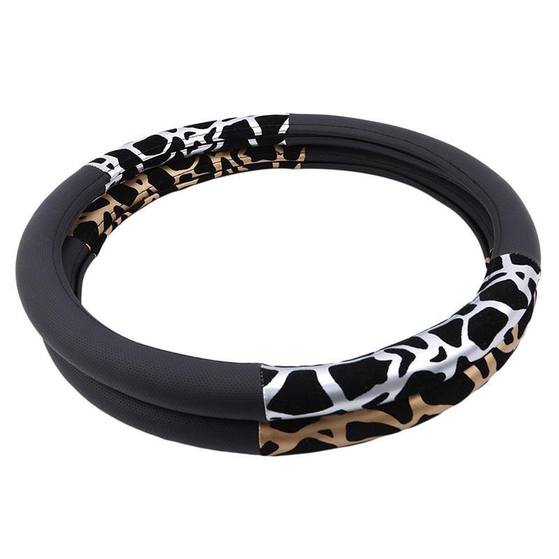 Car Steering Wheel Elastic Long Microfiber Plush Steering Wheel Cover Gearshift Handbrake Cover Protector Decoration Warm Super Thick Plush Collar Soft Car Steering Wheel Cover Decoration Warm Super Thick Plush Collar Soft Black Pink Women Man Stevvex