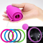 Car Styling Universal Car Silicone Steering Wheel Glove Cover Texture Soft Multi Color Soft Silicon Car Steering Wheel Cover Ethnic Style Car Accessories Steering Wheel Covers Anti Skid Better Grips Steering Wheel Cover Women Steering Wheel Accessories Stevvex