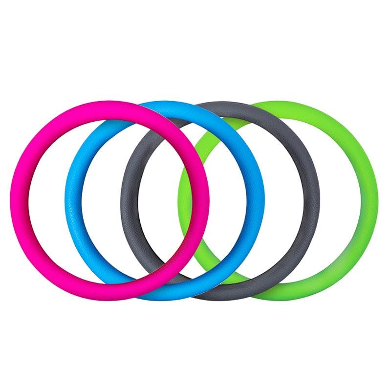 Car Styling Universal Car Silicone Steering Wheel Glove Cover Texture Soft Multi Color Soft Silicon Car Steering Wheel Cover Ethnic Style Car Accessories Steering Wheel Covers Anti Skid Better Grips Steering Wheel Cover Women Steering Wheel Accessories Stevvex
