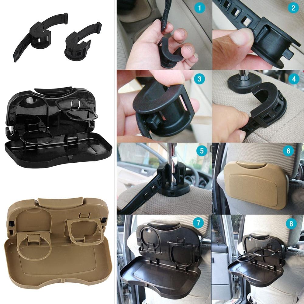Car Table Steering Wheel Eat Work Cart Drink Food Coffee Goods Auto Steering Wheel Desk Holder Tray Car Laptop Computer Desk Mount Stand Seat Table Back Seat Headrest Tray for Eating Food Drink Writing Laptop Steering Wheel Tray Stevvex