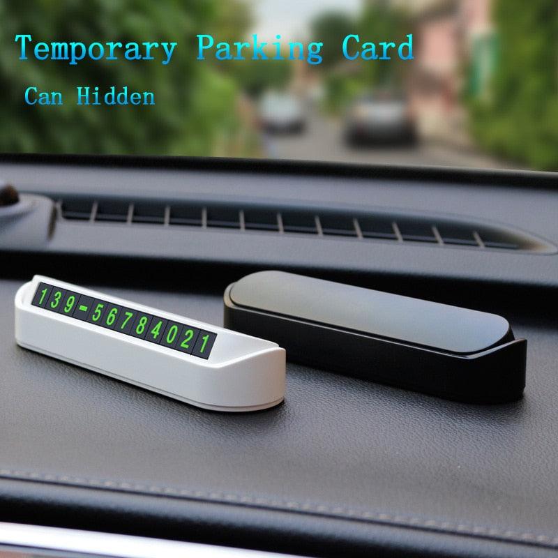 Car Temporary Parking Card Phone Number Card Plate Telephone Number Car Park Stop Temporary Car Parking Phone Number Card Plate Telephone Number Car Park Stop in Car-Styling Automobile Accessories Automobile Accessories Car-styling 13x2.5cm Stevvex