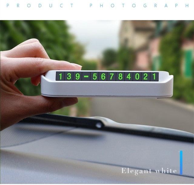 Car Temporary Parking Card Phone Number Card Plate Telephone Number Car Park Stop Temporary Car Parking Phone Number Card Plate Telephone Number Car Park Stop in Car-Styling Automobile Accessories Automobile Accessories Car-styling 13x2.5cm Stevvex