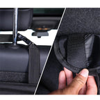 Car Trunk Organizer Adjustable Backseat Storage Bag Net High Capacity Multi-use Oxford Automobile Adjustable Strap Durable Seat Back Organizers Universal Back Seat Trunk Organizer Hanging Car Organizer Trunk Foldable Cargo Storage Backseat Trunk Organizer Stevvex