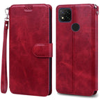 Card Holder Leather Protective Phone Case For Xiaomi Redmi 9C Case Luxury Leather Wallet Phone Case For Xiaomi Redmi 9C NFC Redmi9C 9 C NFC Flip Cover Shell