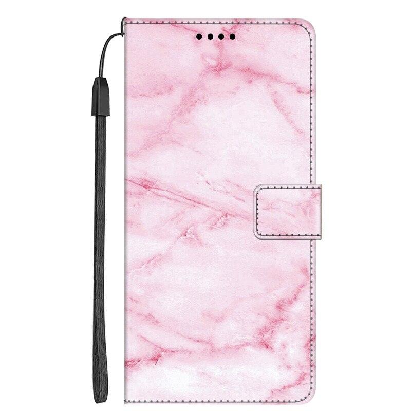 Card Holder PU Leather Wrist Strap Protective Wallet Case Marble Leather Case For Xiaomi Redmi Note 11S 11 Pro 5G Flip Cover Stand Wallet Book Case For Redmi Note11S 11Pro 5G 2022 Stevvex