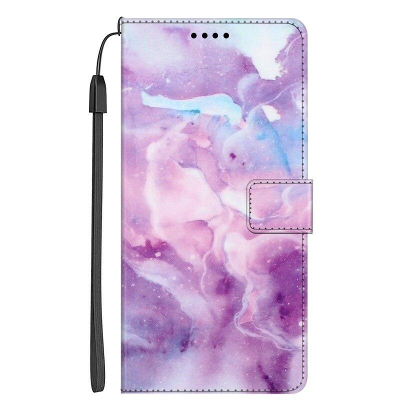 Card Holder PU Leather Wrist Strap Protective Wallet Case Marble Leather Case For Xiaomi Redmi Note 11S 11 Pro 5G Flip Cover Stand Wallet Book Case For Redmi Note11S 11Pro 5G 2022 Stevvex