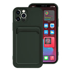 Card Pocket Protective Slim Wallet Case For iPhone 14 13 12 11 Pro Max Modern Bright Color iPhone Cover Lightweight Card Slot Design Simple Color Business Protective Case