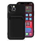 Card Pocket Protective Slim Wallet Case For iPhone 14 13 12 11 Pro Max Modern Bright Color iPhone Cover Lightweight Card Slot Design Simple Color Business Protective Case