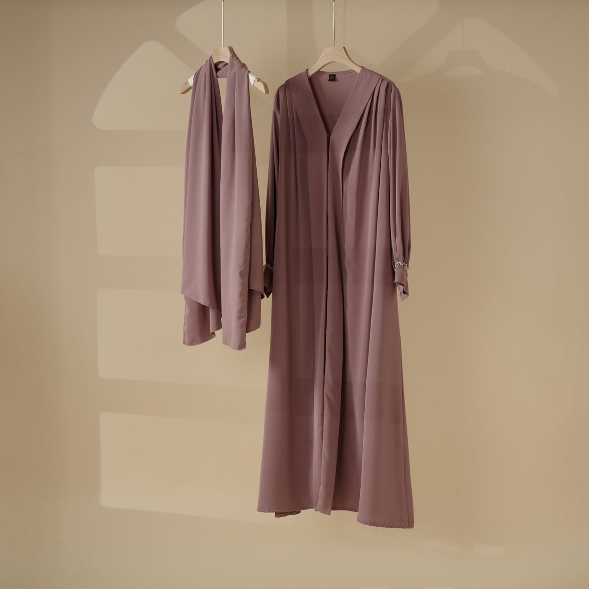 Cardigan Abaya, Western Style Abaya (MOA061) - SJB-DIAMOND ELITES