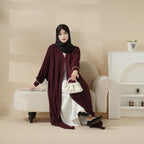 Cardigan Abaya, Western Style Abaya (MOA061) - SJB-DIAMOND ELITES
