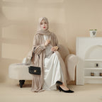 Cardigan Abaya, Western Style Abaya (MOA061) - SJB-DIAMOND ELITES