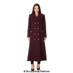 Wool Blend Double Breasted Maxi Coat (2004-WOOL)