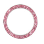 Cars One-Key Engine Start Stop Ignition Push Button Switch Cover Decorative Rhinestone Diamond Crystal Ring Car Parts Push to Start Button Cover Crystal Rhinestone Car Ring Emblem Sticker Bling Accessories for Women Stevvex