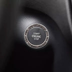 Cars One-Key Engine Start Stop Ignition Push Button Switch Cover Decorative Rhinestone Diamond Crystal Ring Car Parts Push to Start Button Cover Crystal Rhinestone Car Ring Emblem Sticker Bling Accessories for Women Stevvex