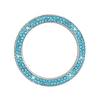 Cars One-Key Engine Start Stop Ignition Push Button Switch Cover Decorative Rhinestone Diamond Crystal Ring Car Parts Push to Start Button Cover Crystal Rhinestone Car Ring Emblem Sticker Bling Accessories for Women Stevvex