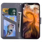Cartoon Animal Cute Leather Wallet Flip Case Creative Magnetic Protective Cover Lovely Animal Flip Leather Phone Case For iPhone 13 12 11 Pro X XS XR Max Card Holder Funny Phone Cover Stevvex