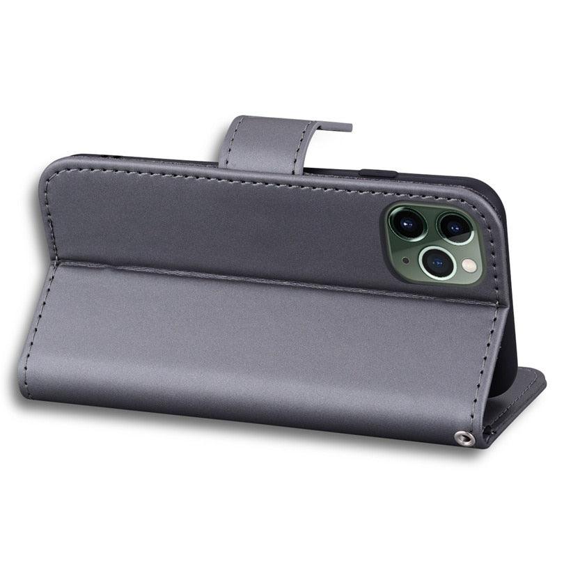 Cartoon Animal Cute Leather Wallet Flip Case Creative Magnetic Protective Cover Lovely Animal Flip Leather Phone Case For iPhone 13 12 11 Pro X XS XR Max Card Holder Funny Phone Cover Stevvex
