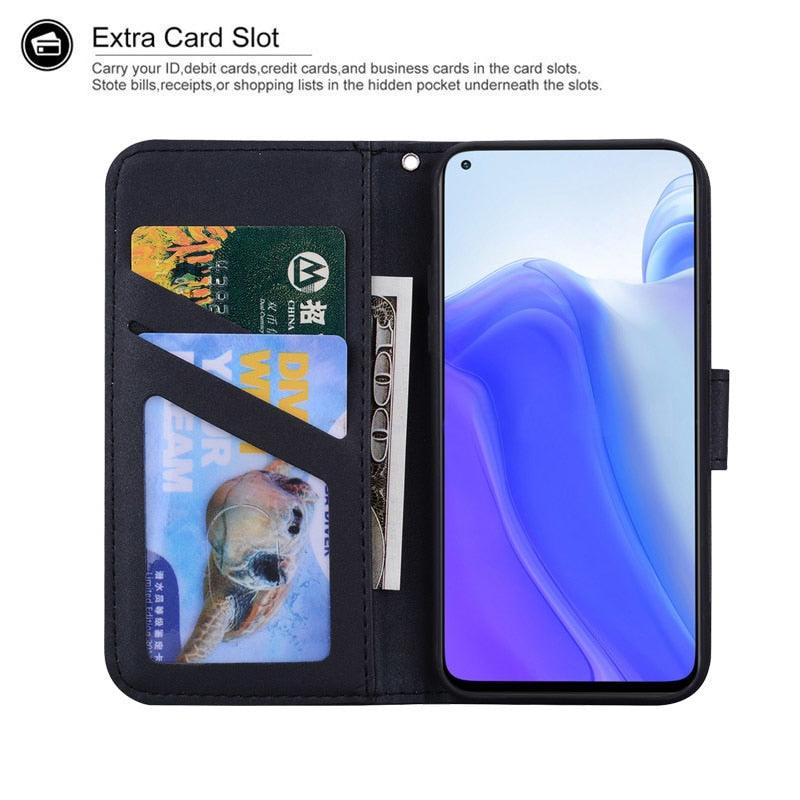 Cartoon Animal Cute Leather Wallet Flip Case Creative Magnetic Protective Cover Lovely Animal Flip Leather Phone Case For iPhone 13 12 11 Pro X XS XR Max Card Holder Funny Phone Cover Stevvex