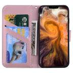 Cartoon Animal Cute Leather Wallet Flip Case Creative Magnetic Protective Cover Lovely Animal Flip Leather Phone Case For iPhone 13 12 11 Pro X XS XR Max Card Holder Funny Phone Cover Stevvex