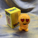 Cartoon Car Ornaments Electroplating Spring Shaking Head Doll Toy Shaking Head Toys Car Ornaments Bobblehead Nod Dolls Cute Cartoon Funny Wobble Head Robot Lovely Car Dashboard Decor Spring Car Decoration Doll Stretchable Toy Deformation Stevvex