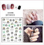 Cartoon Characters Plants Animals Forest Flowers Small Fresh Flowers 3D Nail Stickers Hyuna Style Nail Patch Waterproof Self Adhesive Nail Decals for Nail Art Decoration Including Hearts Stars Letters Bowknot Leaves Flowers Plants Fruits Butterflies