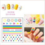Cartoon Characters Plants Animals Forest Flowers Small Fresh Flowers 3D Nail Stickers Hyuna Style Nail Patch Waterproof Self Adhesive Nail Decals for Nail Art Decoration Including Hearts Stars Letters Bowknot Leaves Flowers Plants Fruits Butterflies