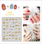 Cartoon Characters Plants Animals Forest Flowers Small Fresh Flowers 3D Nail Stickers Hyuna Style Nail Patch Waterproof Self Adhesive Nail Decals for Nail Art Decoration Including Hearts Stars Letters Bowknot Leaves Flowers Plants Fruits Butterflies