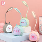 Cartoon Desk Lamp Eye Protection Energy-saving Reading Lamp USB Charging Sleeping Night Light LED Table Lamp for Kids Cute Study Lamps for Bedroom Décor Stevvex