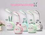 Cartoon Desk Lamp Eye Protection Energy-saving Reading Lamp USB Charging Sleeping Night Light LED Table Lamp for Kids Cute Study Lamps for Bedroom Décor Stevvex