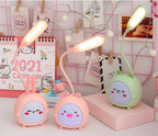 Cartoon Desk Lamp Eye Protection Energy-saving Reading Lamp USB Charging Sleeping Night Light LED Table Lamp for Kids Cute Study Lamps for Bedroom Décor Stevvex